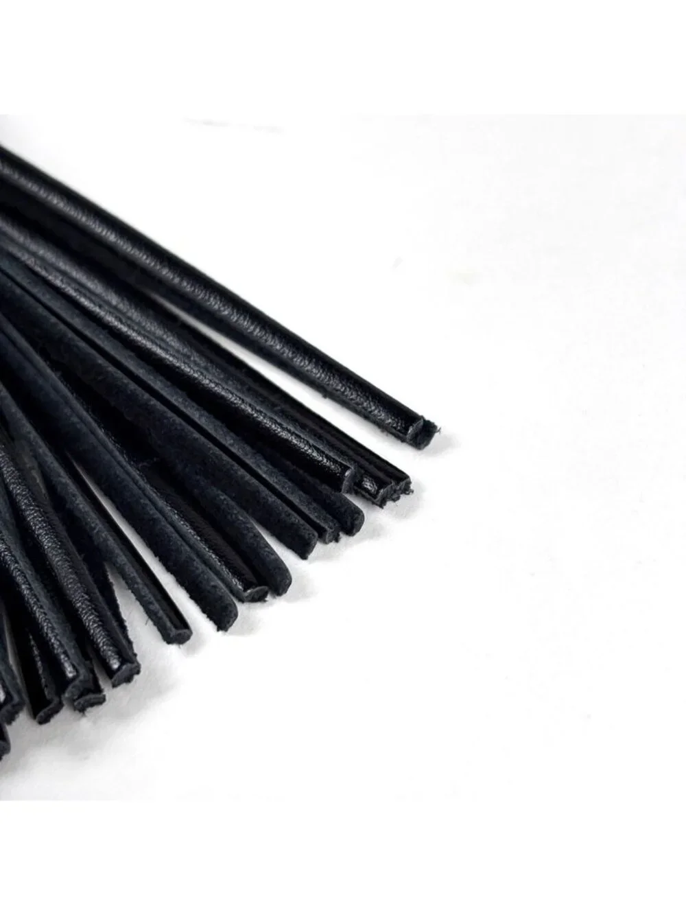 Saint Laurent Shoulder Bag Lou Fringe Leather Black